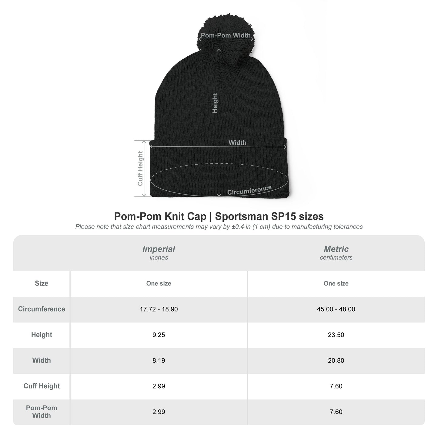 Hi, My Name Is Hat, Pom-Pom Skull Cap